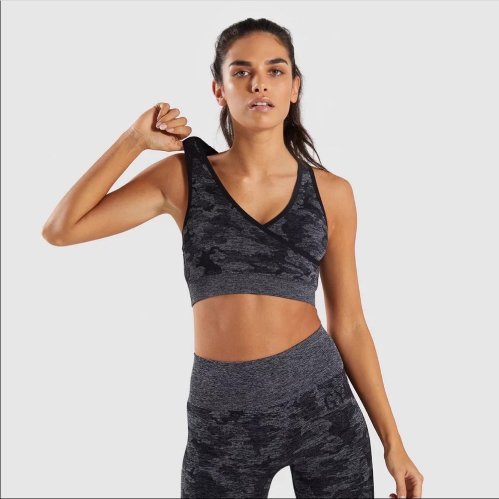 Seamless Camouflage Yoga bra + legging Set